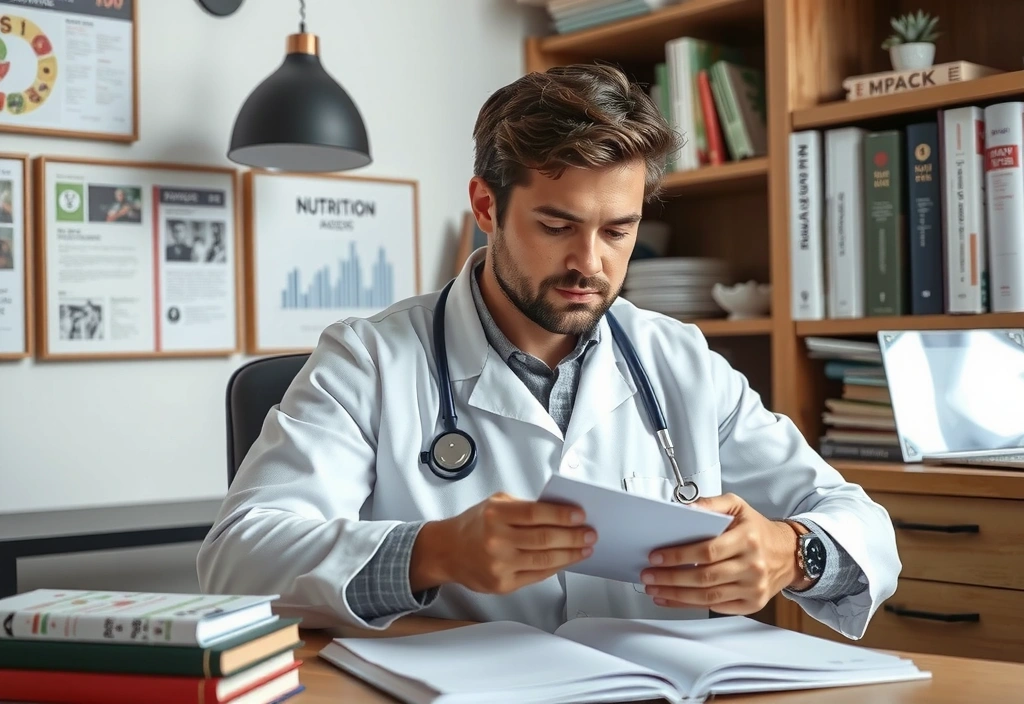 Ein Teammitglied beim Studium neuer wissenschaftlicher Artikel